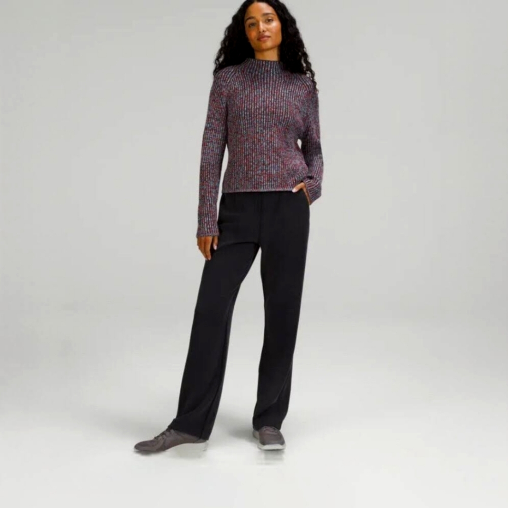 Cotton-Cashmere Blend Mock Neck Sweater